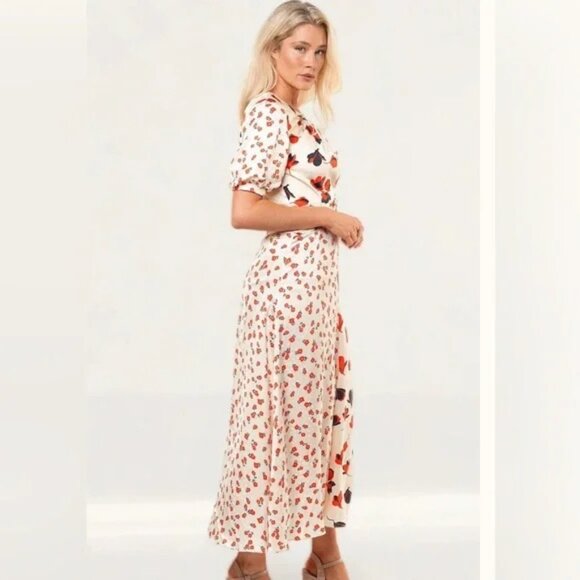 Self Portrait Leaves Motif Cocktail Dress. Size 0. - Picture 3 of 8